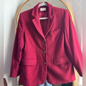 L.L. Bean Women's Red Blazer